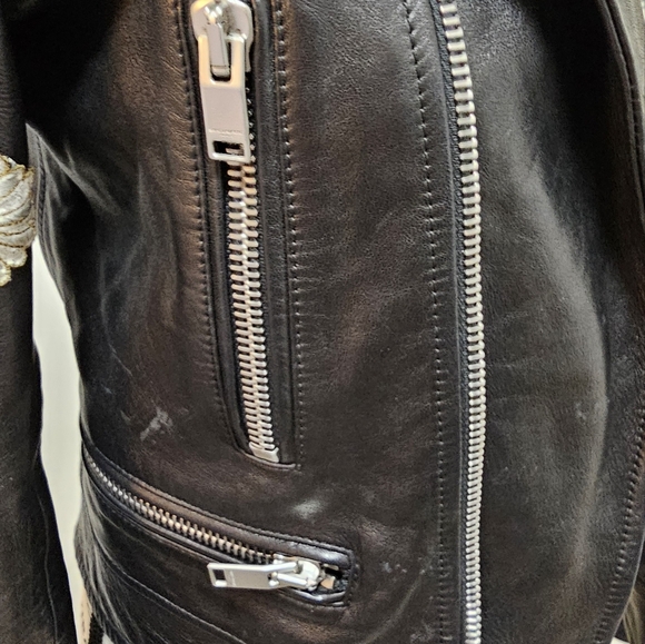 YSL Saint Laurent leather jacket FR38 US4 - Picture 8 of 11